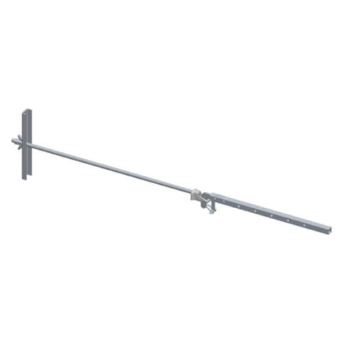 Steel wall penetration kit for steel bracket and guardrail 0,85m